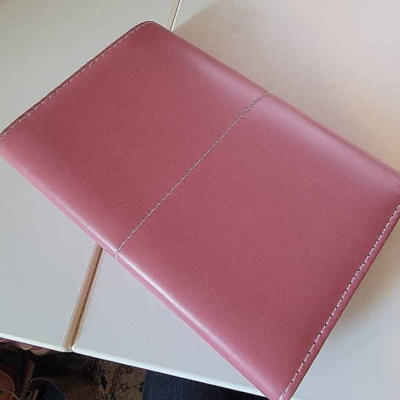 #Rolodex Tri Fold Pink Business Card Holder Carrier Organizer #LikeNew - Picture 8 of 8